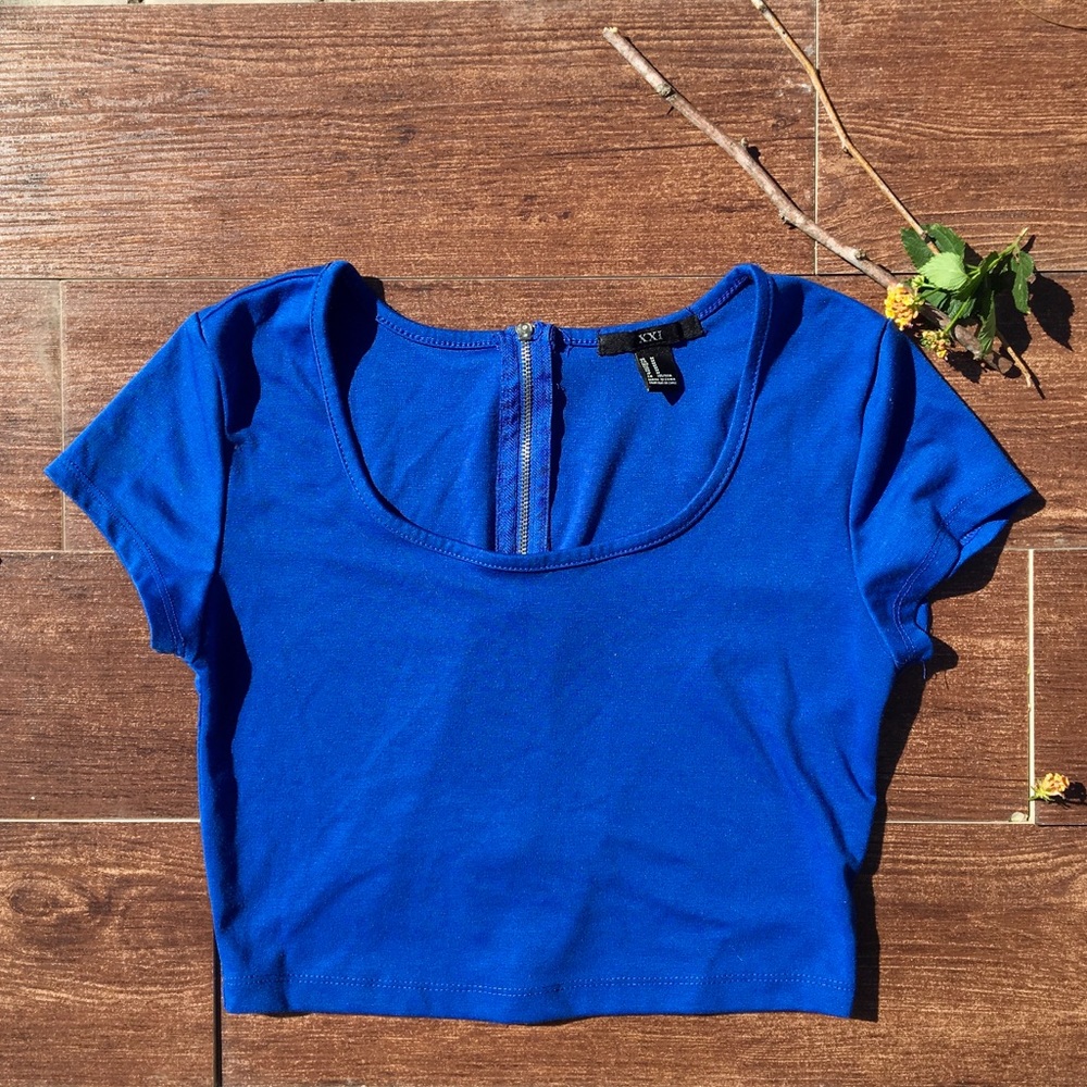 Forever21 royal blue crop top!